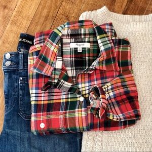 Madewell | Plaid Flannel Shirt EUC